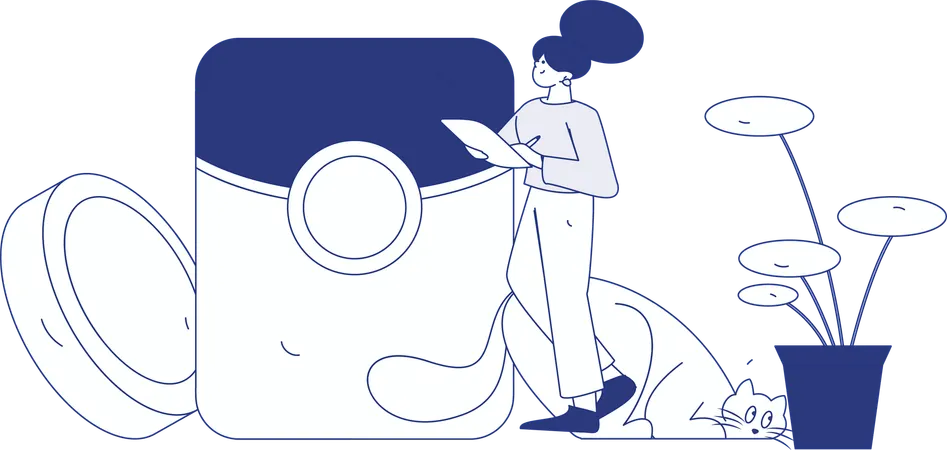 Shopping application displaying branded clothes  Illustration