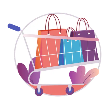 Shopping Bags  Illustration