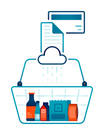 Shopping basket  Illustration