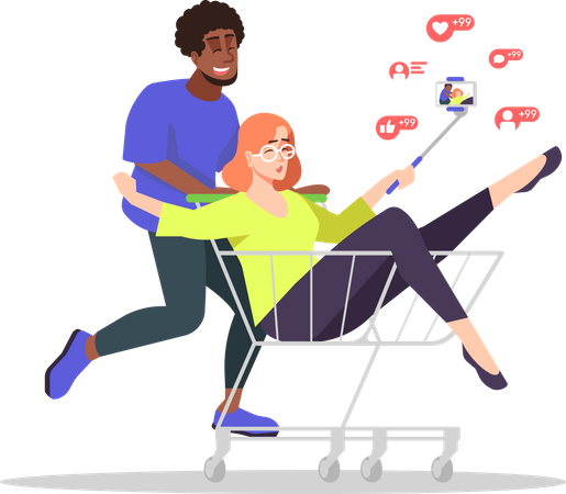 Shopping blog  Illustration