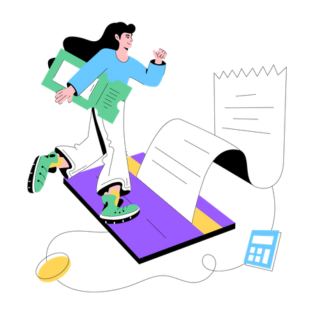 Shopping Card Payment  Illustration