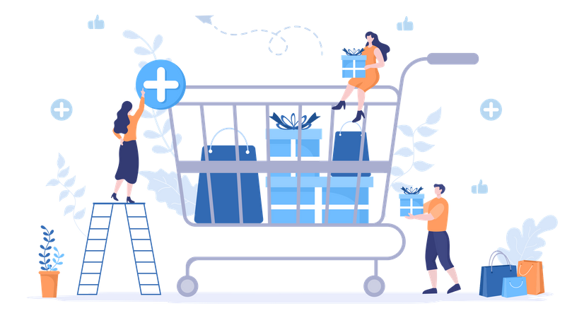 Shopping Cart  Illustration