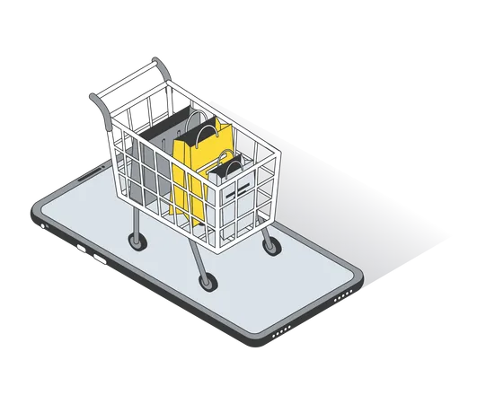 Shopping cart  Illustration