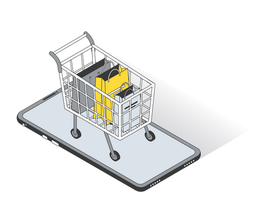 Shopping cart  Illustration