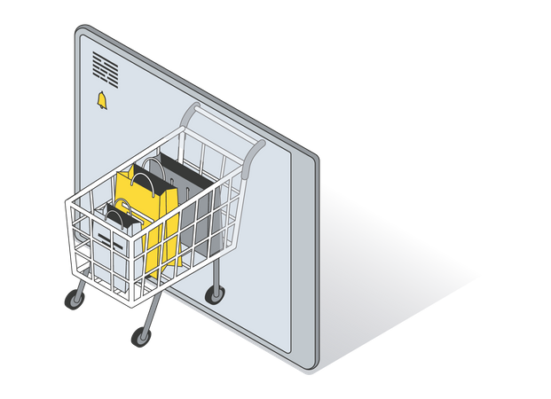 Shopping cart  Illustration