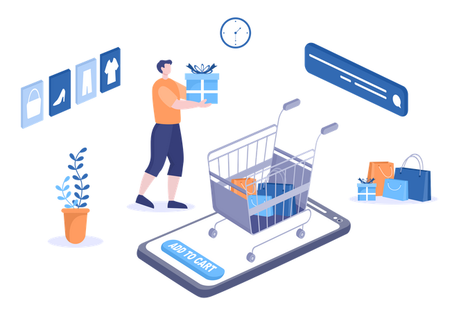 Shopping Cart  Illustration