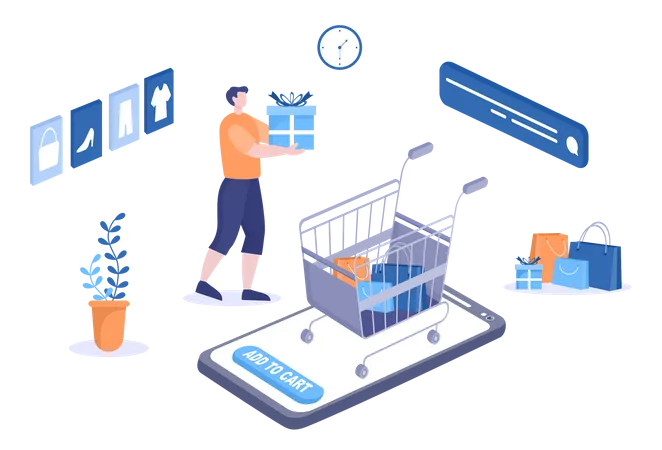 Shopping Cart  Illustration