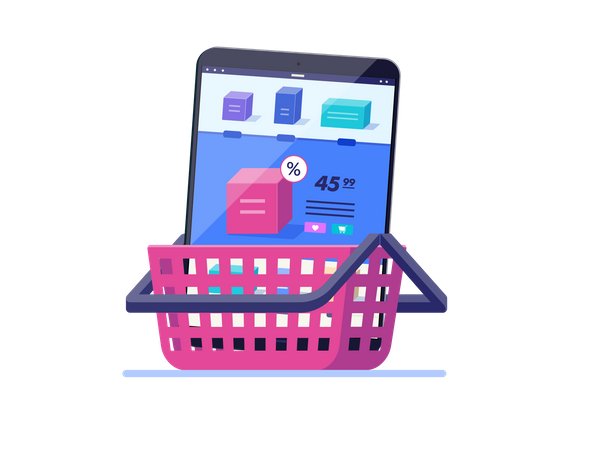 Shopping cart  Illustration