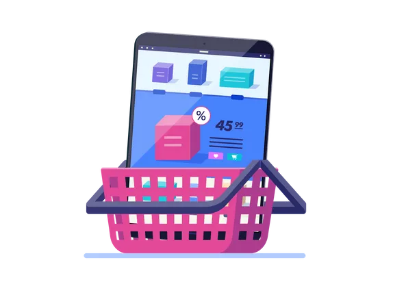 Shopping cart  Illustration