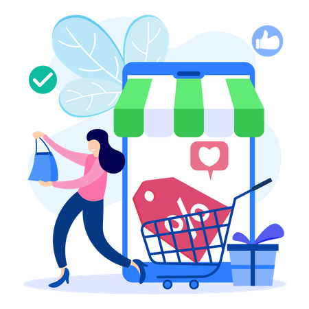 Shopping Cart  Illustration