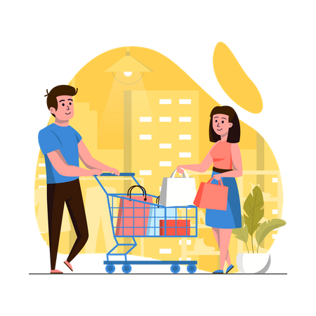 Shopping cart  Illustration