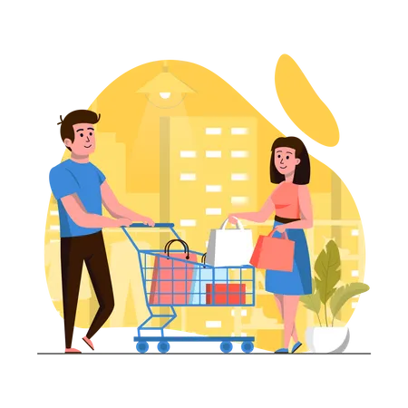 Shopping cart  Illustration