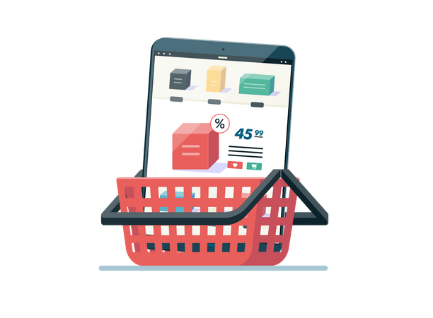 Shopping cart  Illustration