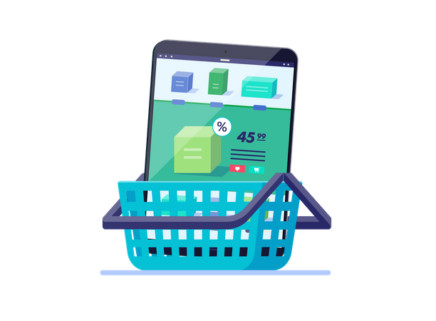 Shopping cart  Illustration