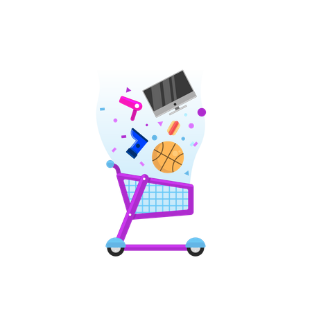 Shopping cart  Illustration