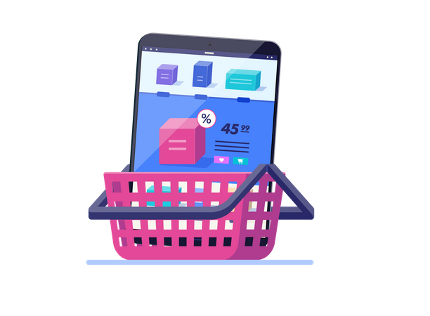 Shopping cart  Illustration