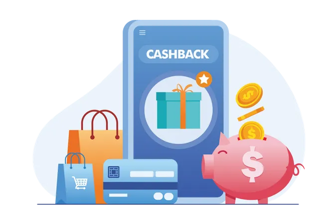 Shopping Cashback  Illustration
