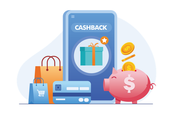 Shopping Cashback  Illustration