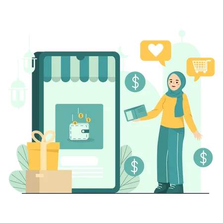 Shopping Cashback  Illustration