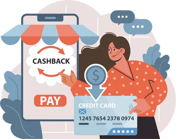 Shopping cashback  Illustration