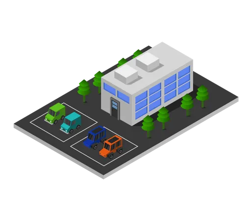 Shopping center  Illustration