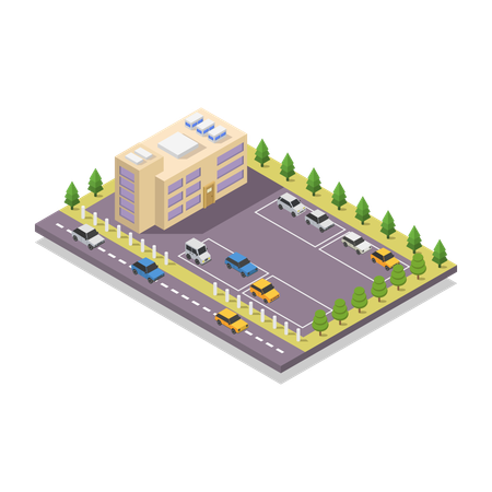 Shopping Center  Illustration