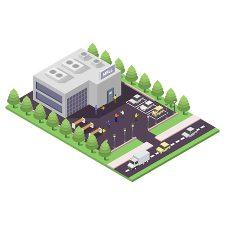 Shopping Center  Illustration