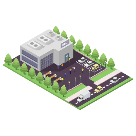 Shopping Center  Illustration