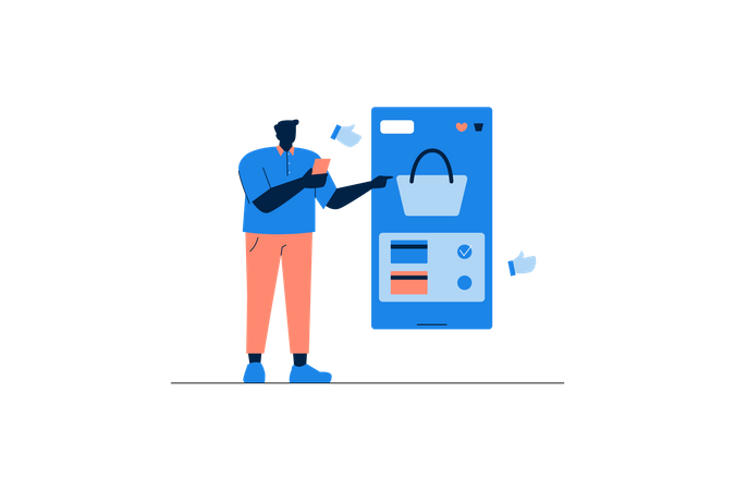 Shopping Checkout  Illustration