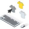 illustrations of online apparel shop