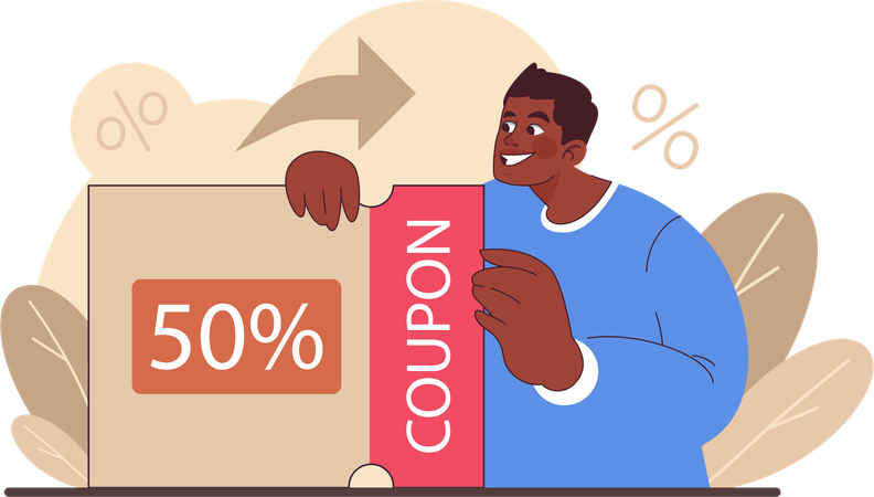 Shopping coupon  Illustration
