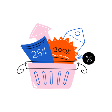 Shopping coupon  Illustration