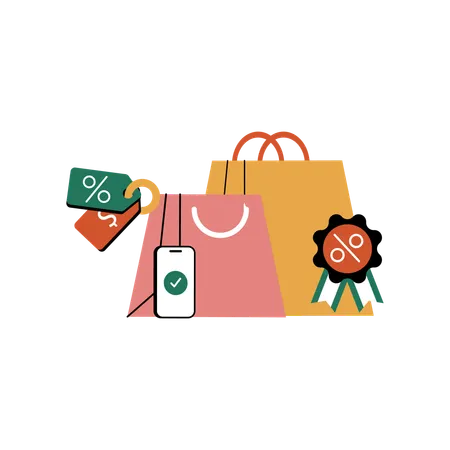 Shopping Deals  Illustration