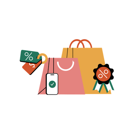 Shopping Deals  Illustration