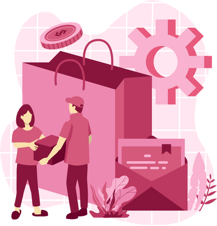 Shopping Delivery  Illustration