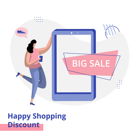 Shopping Discount Illustration