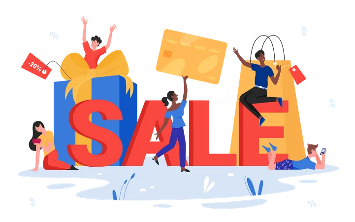 Shopping Discount  Illustration
