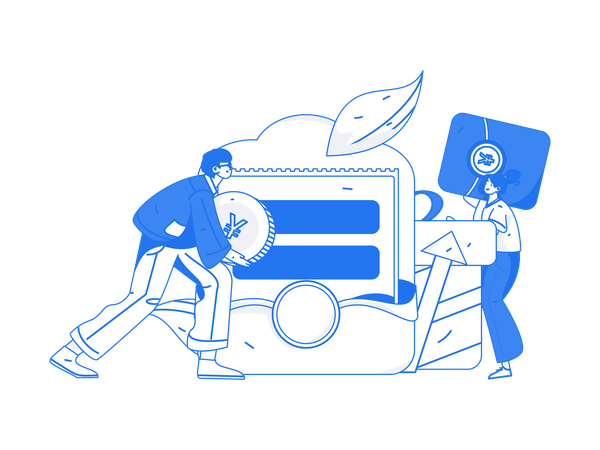 Shopping discount coupon  Illustration