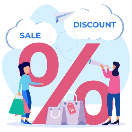 Shopping Discount  Illustration