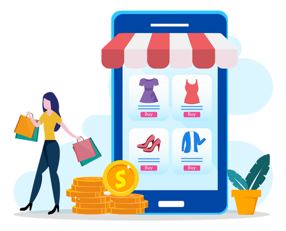 Shopping Discount  Illustration