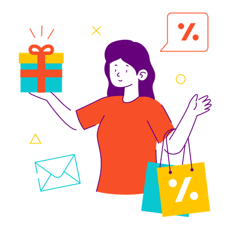 Shopping discount  Illustration