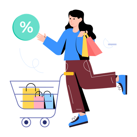 Shopping Discount  Illustration