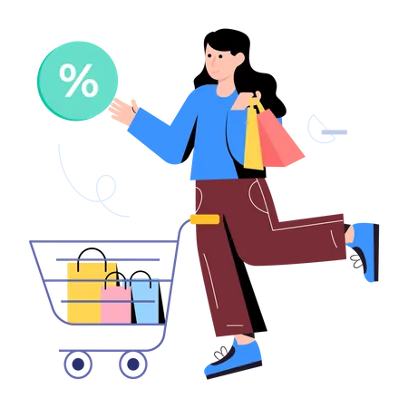 Shopping Discount  Illustration