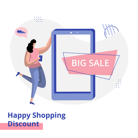 Shopping Discount  Illustration