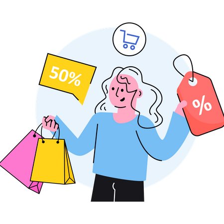 Shopping Discount  Illustration