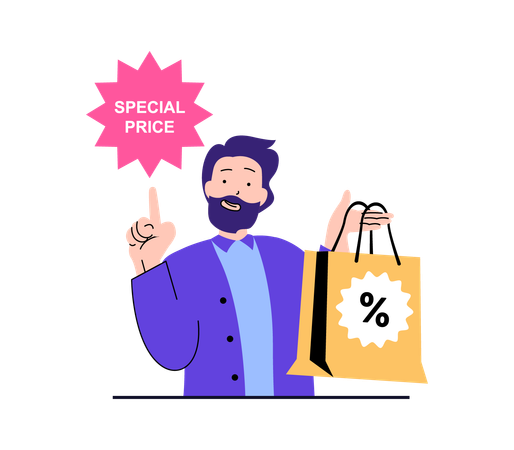 Shopping discount  Illustration