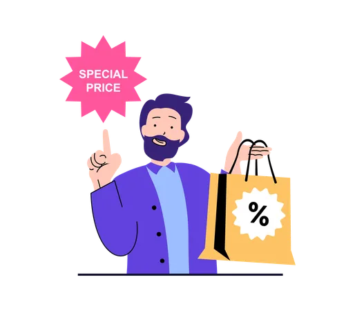 Shopping discount  Illustration