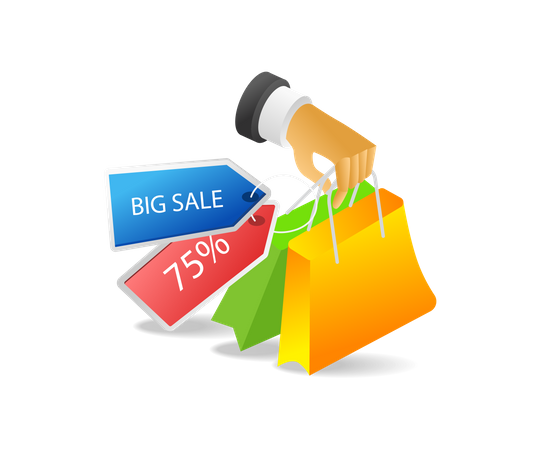 Shopping discount  Illustration