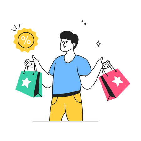 Shopping Discount  Illustration