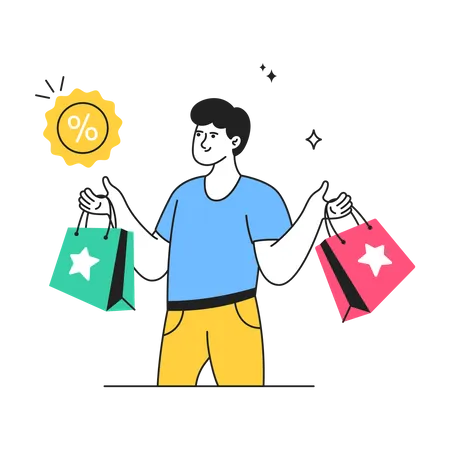 Shopping Discount  Illustration